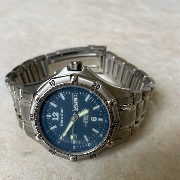 Armitron men battery water resistant 100ft stainless steel date&day - Picture 4 of 8